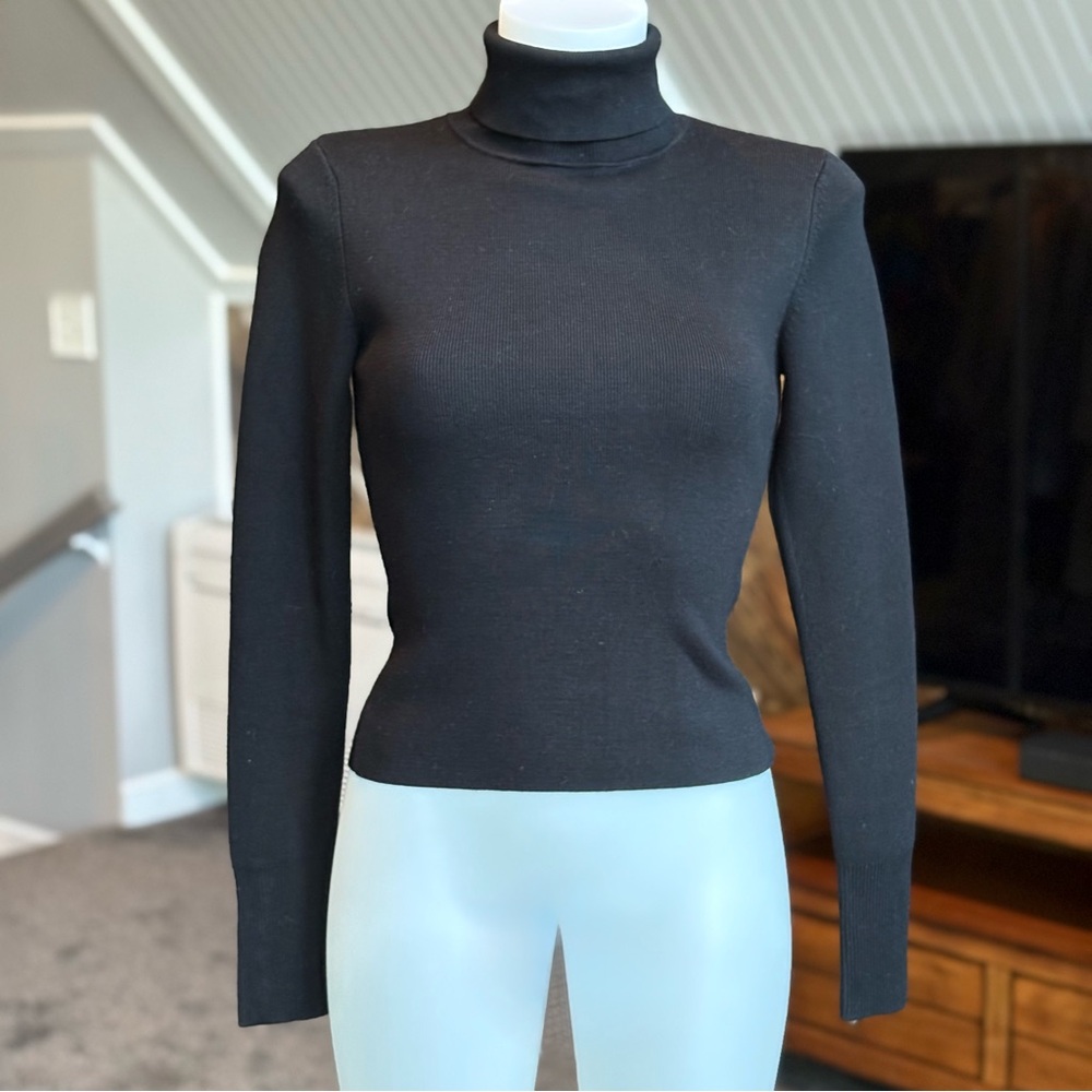 Dynamite Button Cuff Turtleneck Sweater